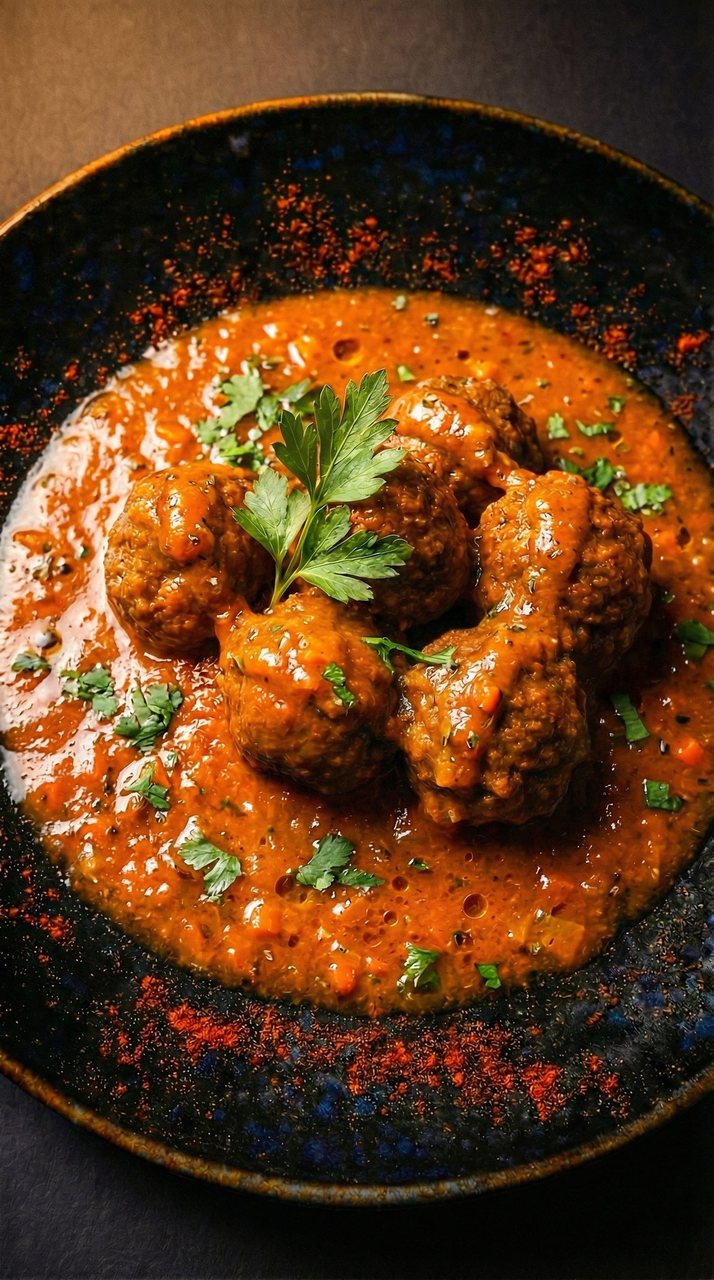 Albóndigas en salsa de tomate casera