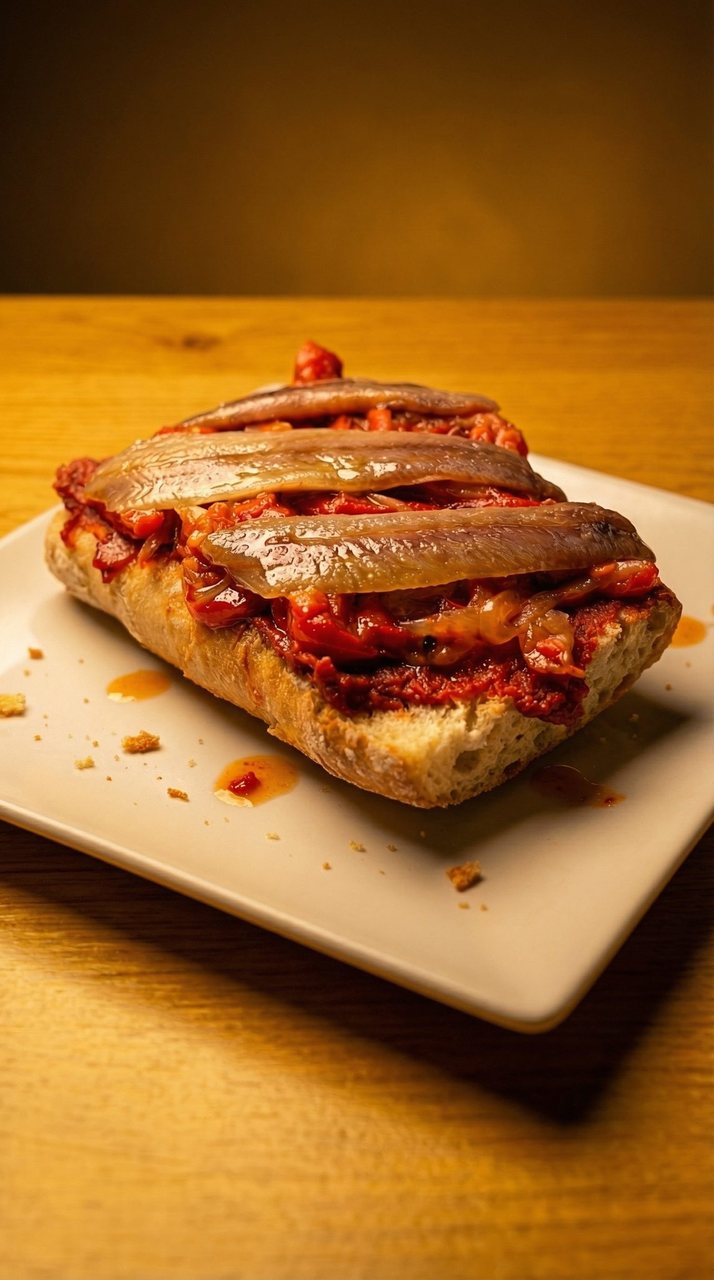 Sardinas Ahumadas con Pimientos