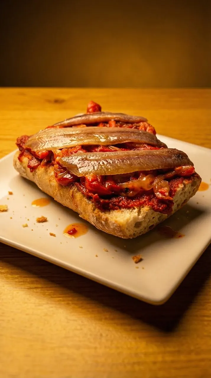 Sardinas Ahumadas con Pimientos