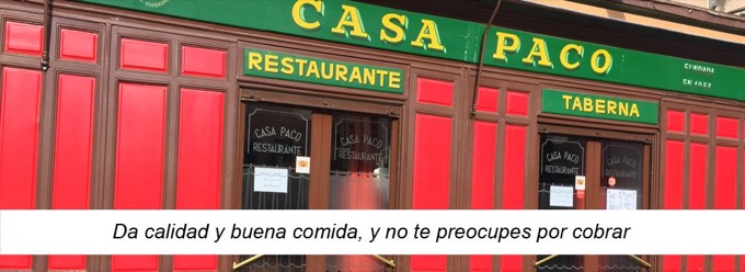 Casa Paco — Taberna castiza / asador en La Latina, Madrid